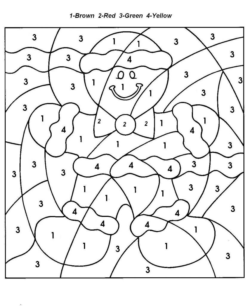 Christmas Coloring Pages For Children
 Christmas Color By Numbers Best Coloring Pages For Kids