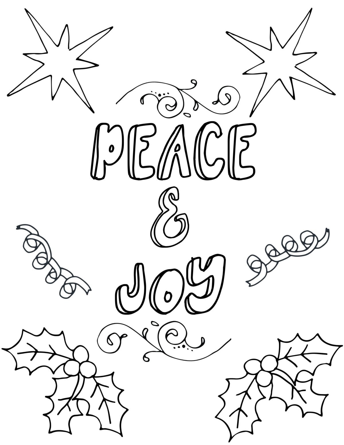 Christmas Coloring Pages Free Printable
 Free Printable Christmas Coloring Pages For Adults