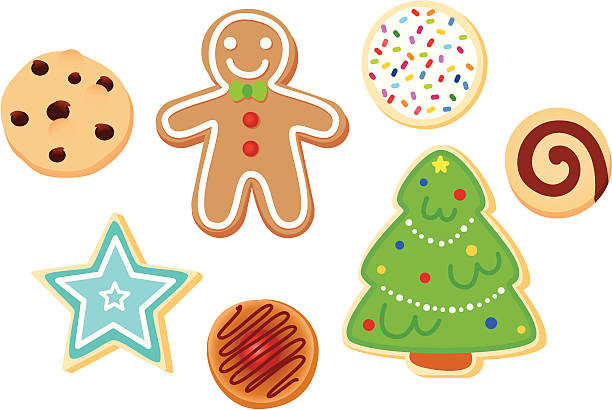 Christmas Cookies Clip Art
 Best Christmas Cookies Illustrations Royalty Free Vector