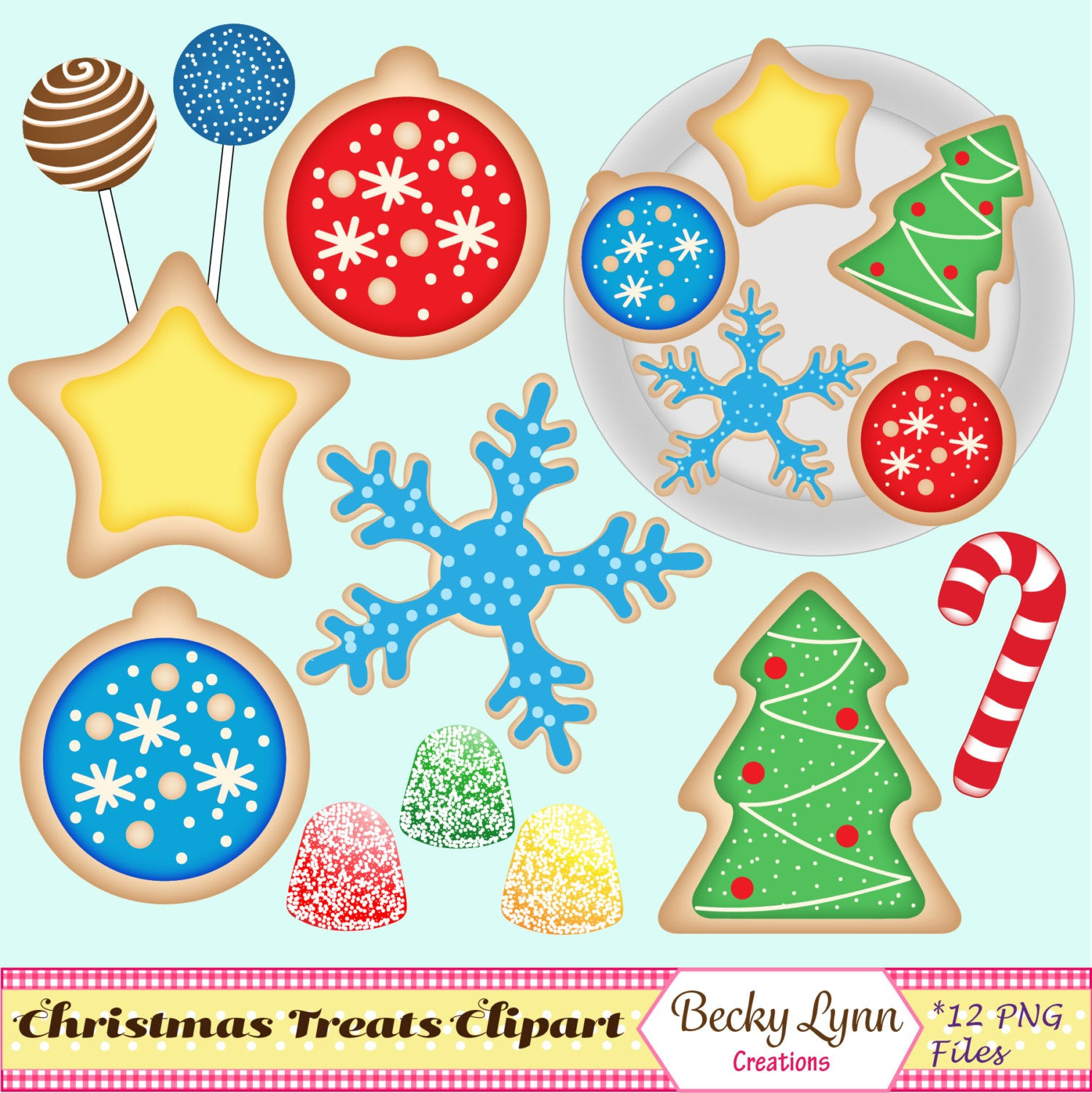 Christmas Cookies Clip Art
 Christmas Cookies Clip Art Set Christmas Cookie Graphics