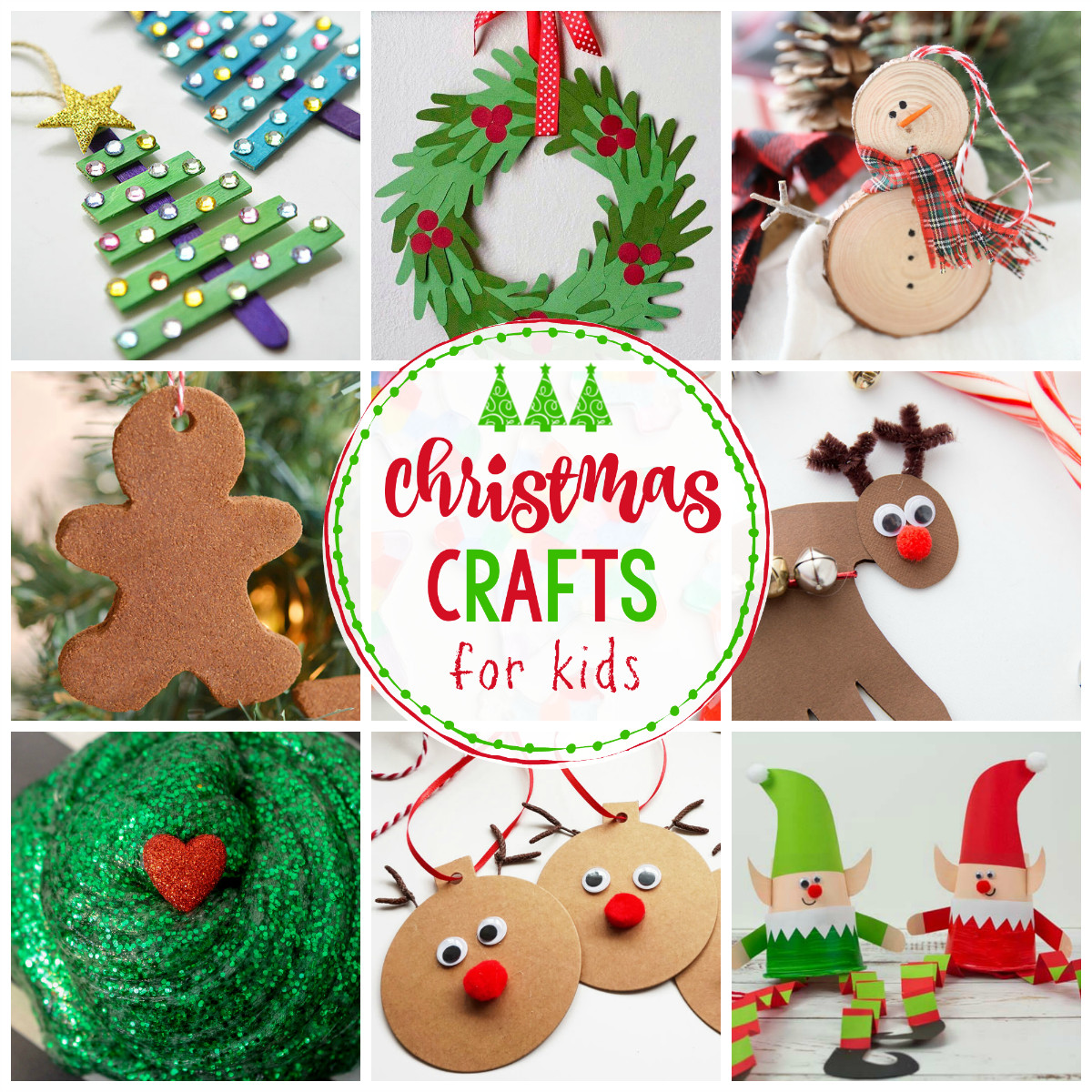 Christmas Crafts For Kids
 25 Easy Christmas Crafts for Kids Crazy Little Projects