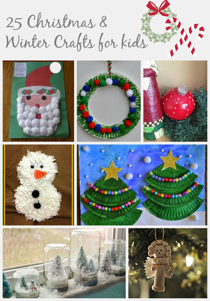 Christmas Crafts For Kids Pinterest
 25 Christmas & Winter Crafts for Kids
