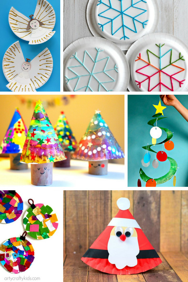 Christmas Crafts Kids
 Fabulous Paper Plate Christmas Crafts Arty Crafty Kids