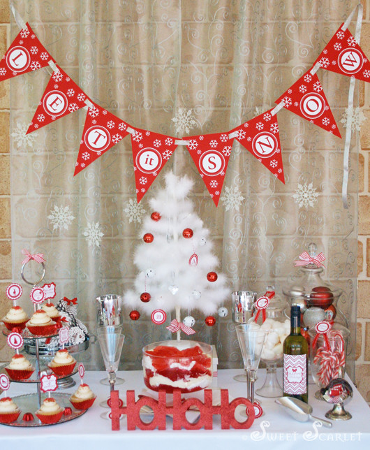 Christmas Decor Party Ideas
 Kara s Party Ideas Let It Snow Christmas Party