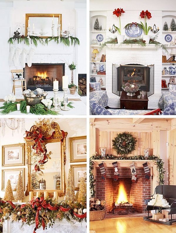 Christmas Fireplace Mantle Decorations
 40 Christmas Fireplace Mantel Decoration Ideas