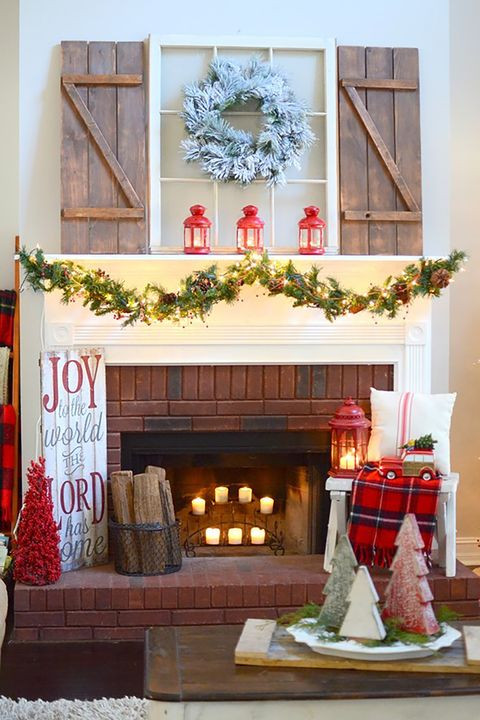 Christmas Fireplace Mantle Decorations
 50 Christmas Mantel Decorations Ideas for Holiday