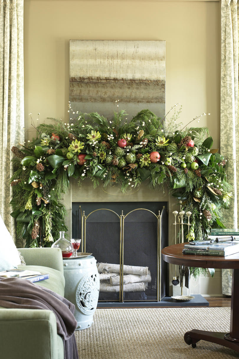 Christmas Fireplace Mantle Decorations
 Christmas Mantel Decorating Ideas Southern Living