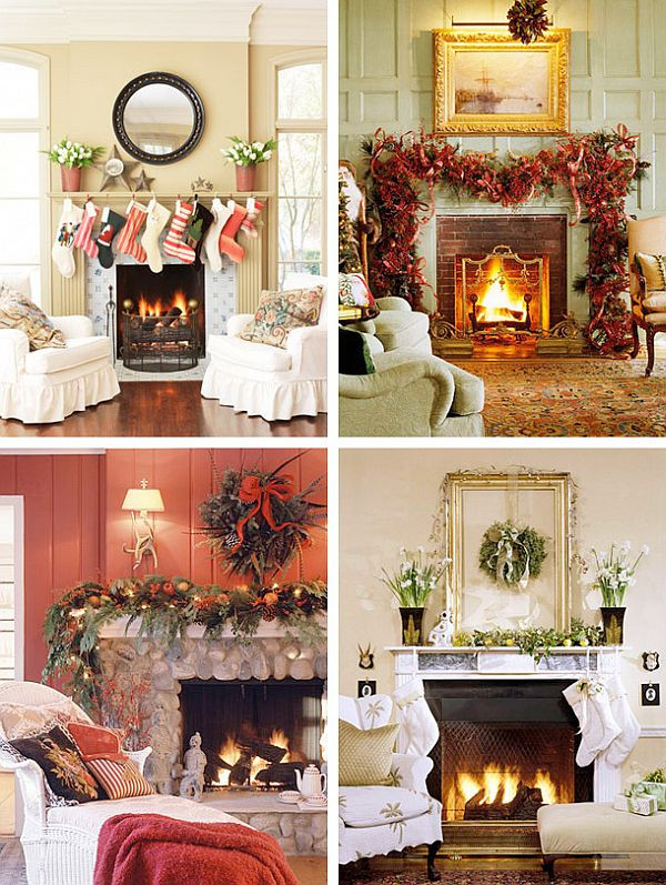 Christmas Fireplace Mantle Decorations
 40 Christmas Fireplace Mantel Decoration Ideas