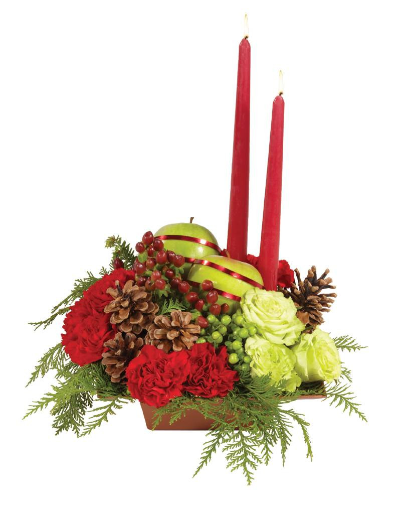 Christmas Flower Decorations
 More modern Christmas centerpieces