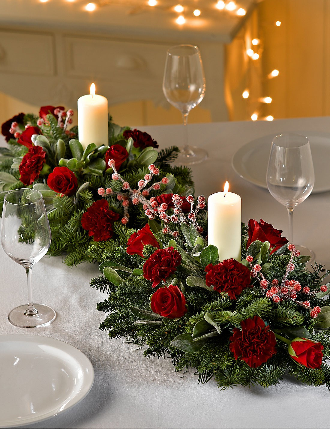 Christmas Flower Decorations
 Christmas Table Decoration ⋆ Christ Church Colne