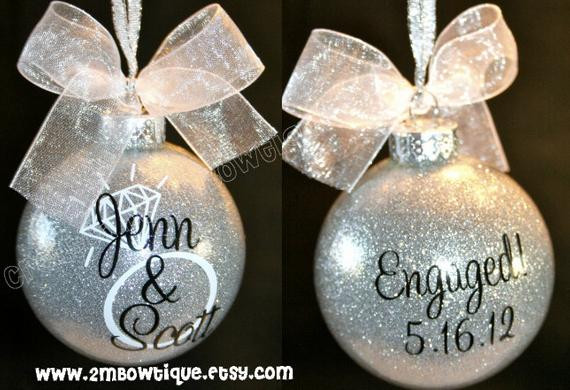 Christmas Gift Ideas For Newly Engaged Couple
 Great Engagement Gift Idea Christmas Ornament for by