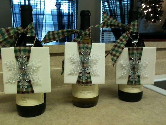 Christmas Gift Ideas For Office Staff
 Small bottles Bottle of wine and Great ts on Pinterest