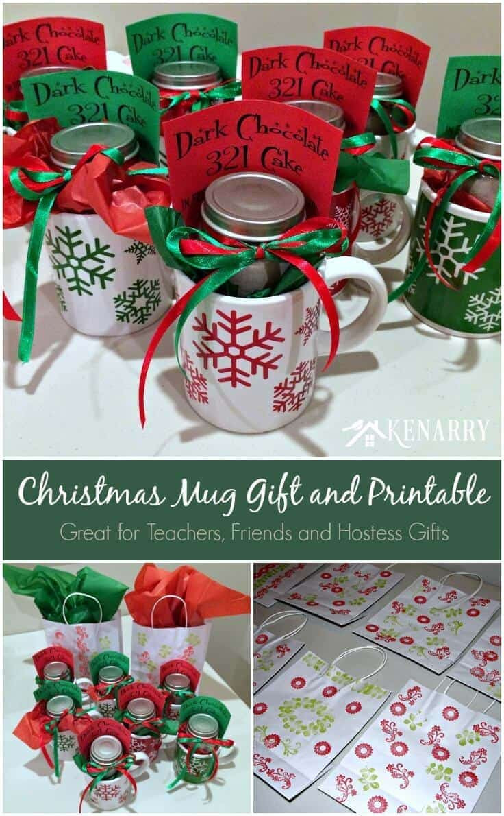 Christmas Gift Ideas For Teachers From Students
 Christmas Mug Teacher Gift with Free Printable
