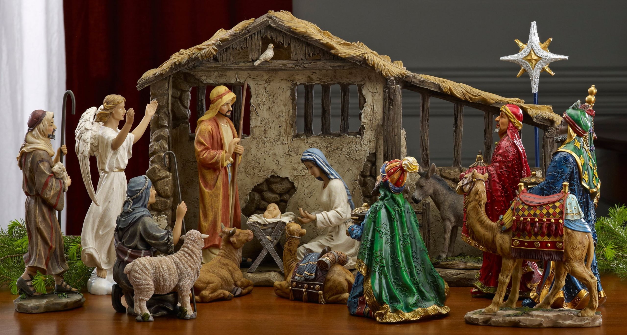 Christmas Nativity Set Outdoor
 Collectibles Nativity Sets & Gifts 9" Holy Family