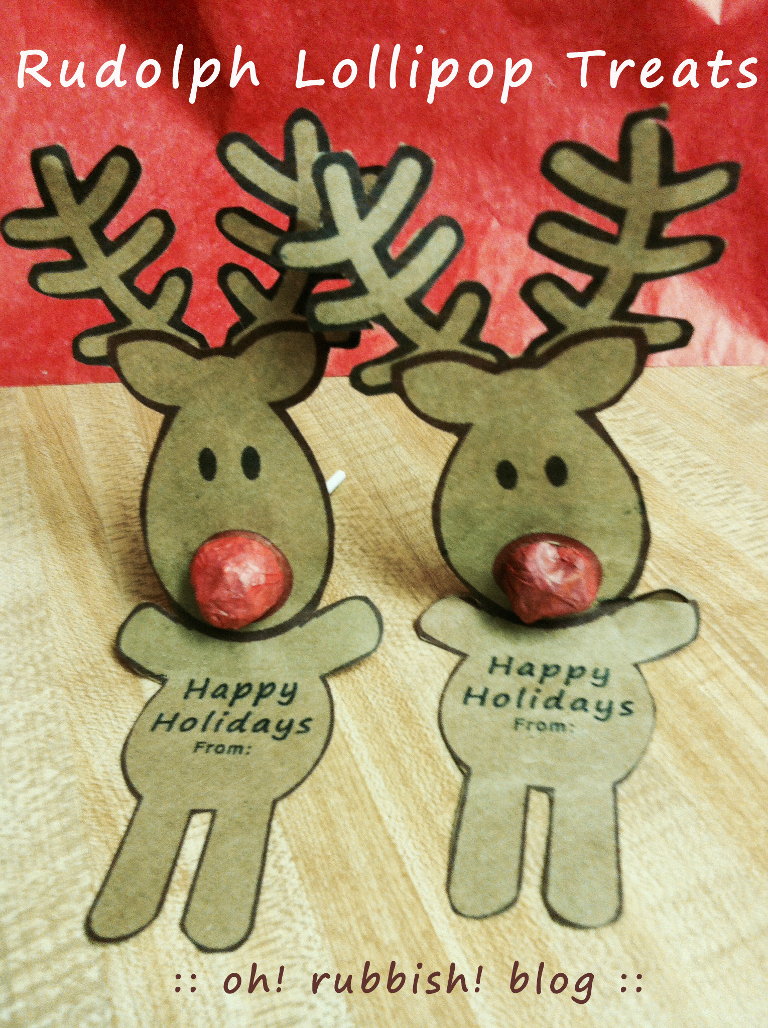 Christmas Party Favor For Kids
 Rudolph Lollipop Best Homemade Kids Christmas Party