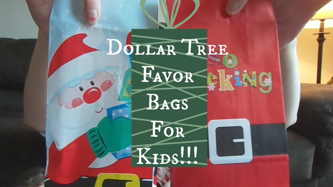 Christmas Party Favor For Kids
 Christmas Party Favor Bags for Kids Dollar Tree "Haul