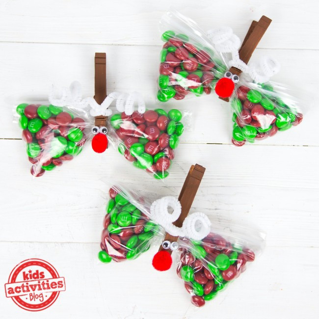 Christmas Party Favor For Kids
 Christmas Party Favor Reindeer Treat Bags