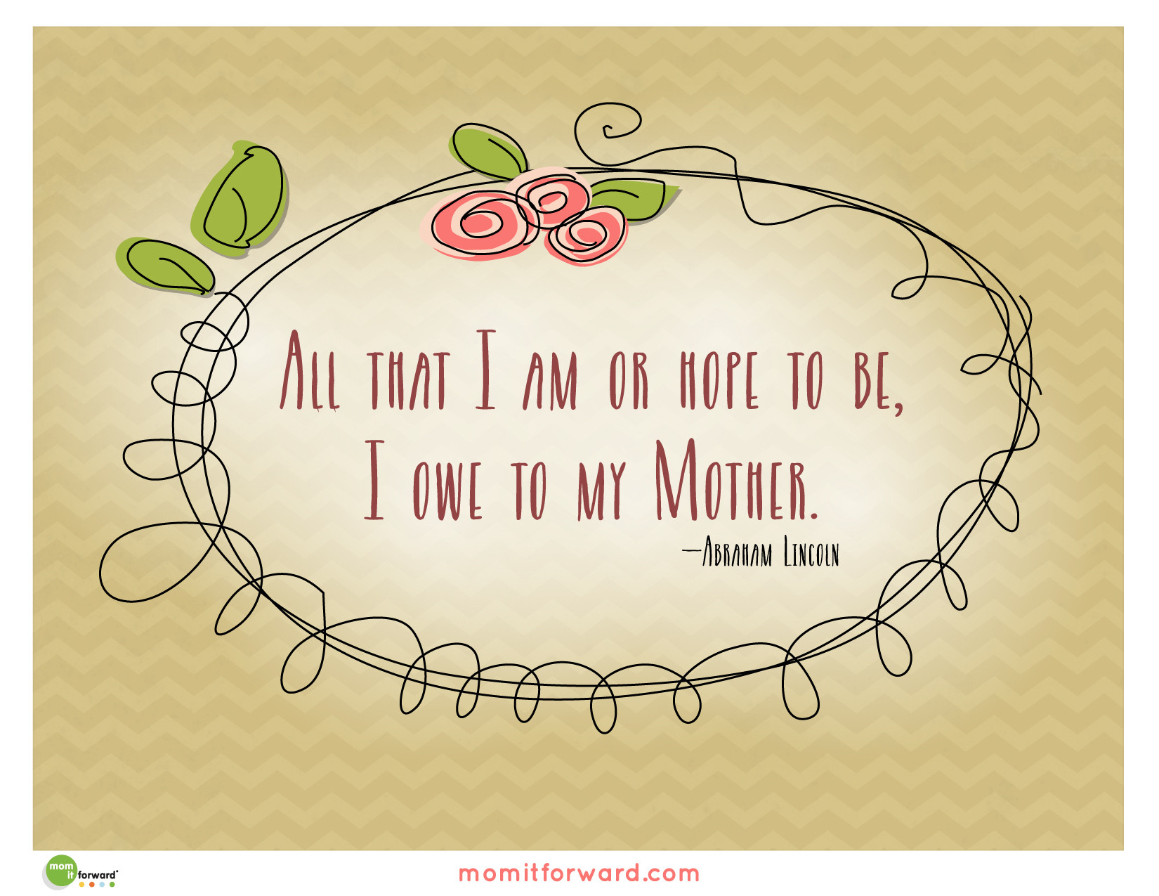 Christmas Quotes For Mom
 Quote All That I Am Printable Mom it ForwardMom it Forward