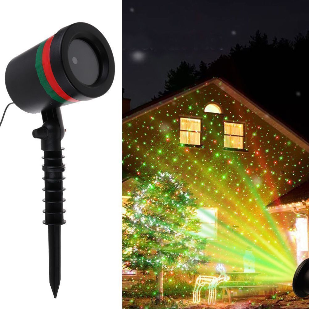 Christmas Spot Lighting
 X mas Light Laser Light Projector Spotlight R&G Garden