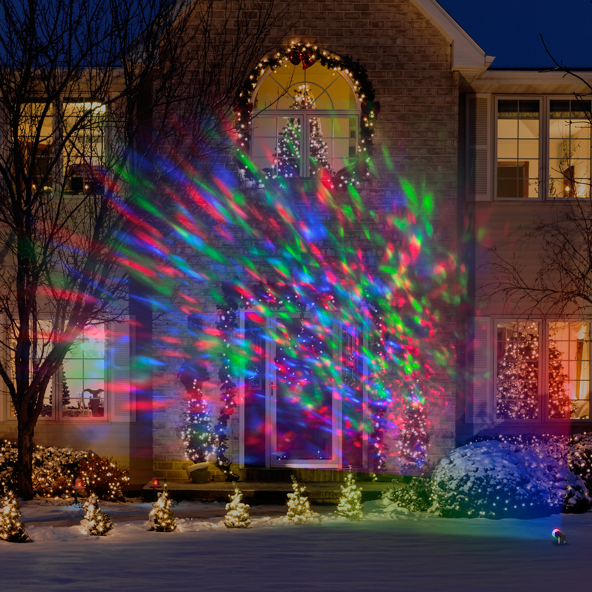 Christmas Spot Lighting
 Lightshow Kaleidoscope Multi Colored Christmas Lights