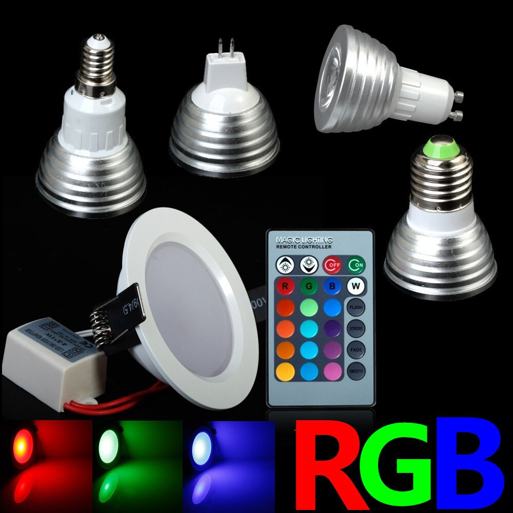 Christmas Spot Lighting
 All Kinds RGB Colorful Changeable RGB LED Spotlight Bulb