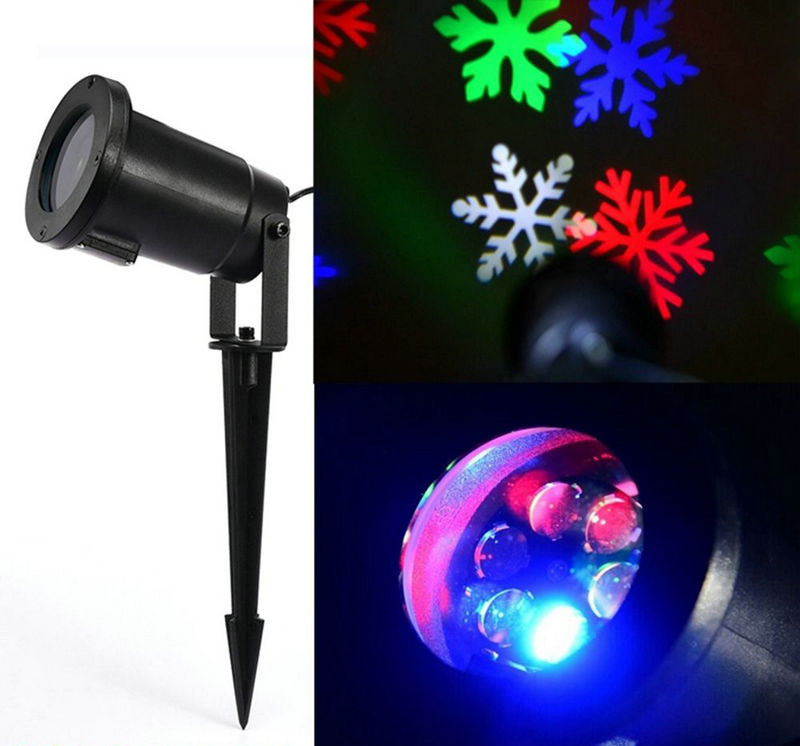 Christmas Spot Lighting
 Outdoor Snowflake snow Laser LED Landscape Light Garden