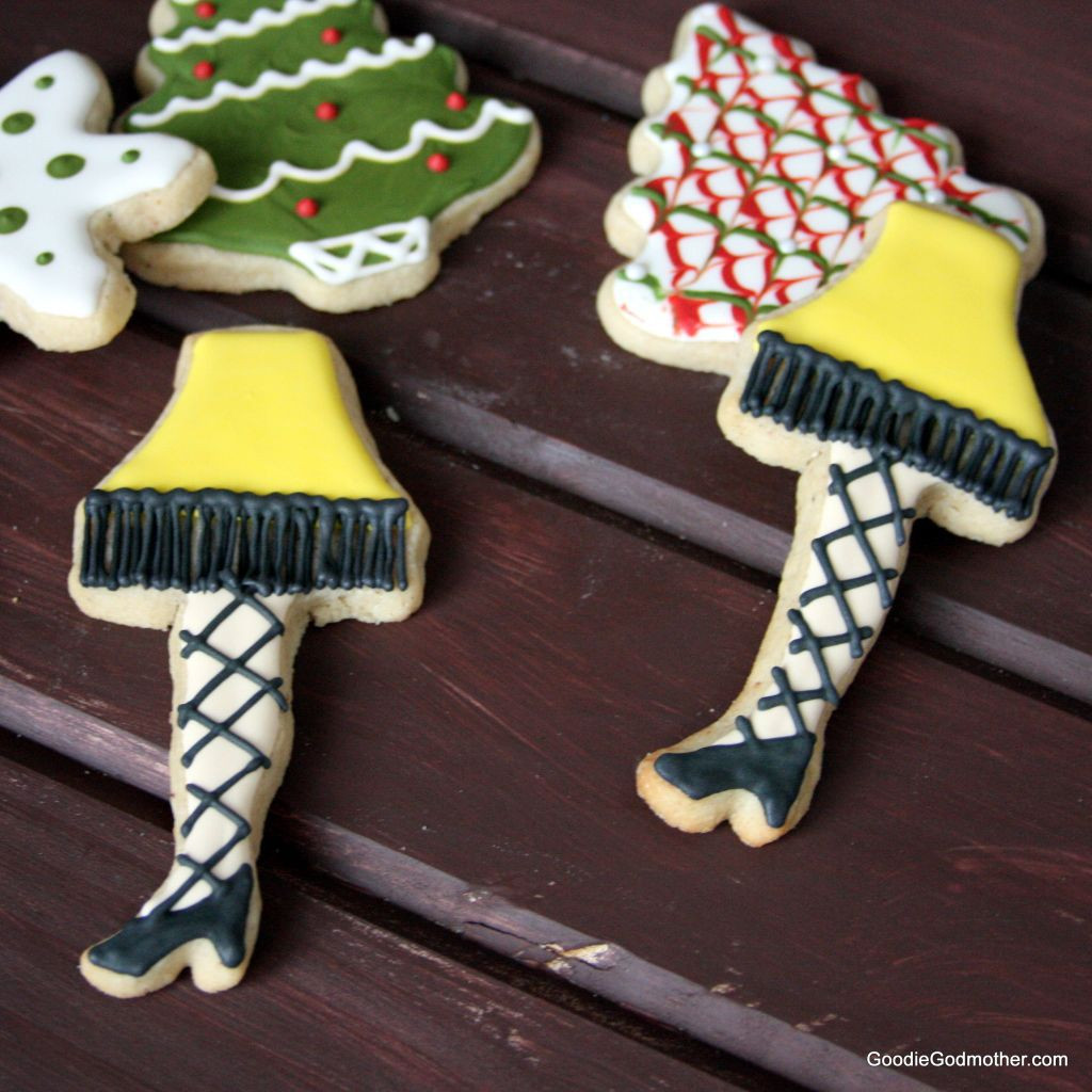 Christmas Story Leg Lamp Cookies
 Video Christmas Leg Lamp Cookie Decorating Tutorial and