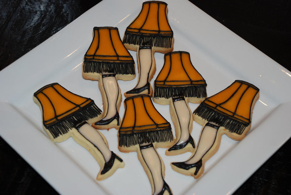 Christmas Story Leg Lamp Cookies
 A Christmas Story Leg Lamp Cookies