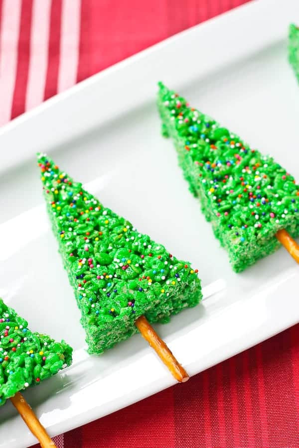 Christmas Treats Recipes For Kids
 Easy Christmas Tree Rice Krispie Treats with Video