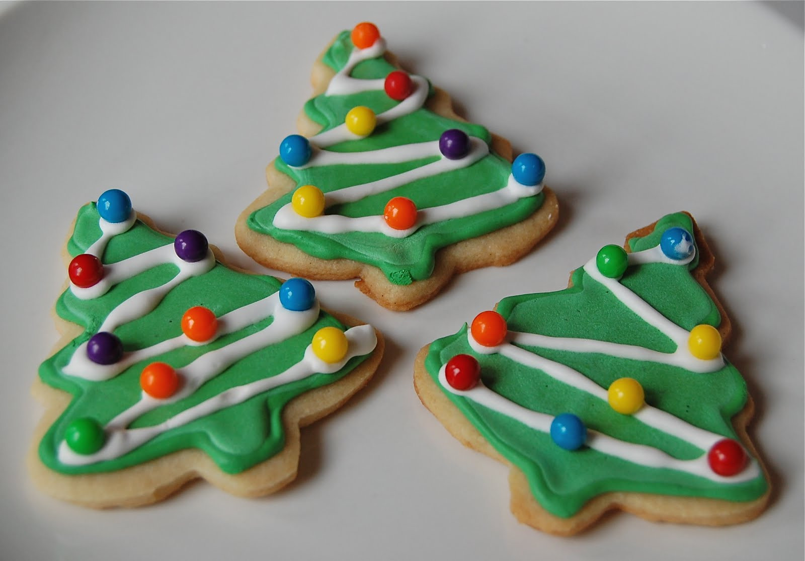 Christmas Tree Cookies
 Chef Mommy Christmas Tree Sugar Cookies