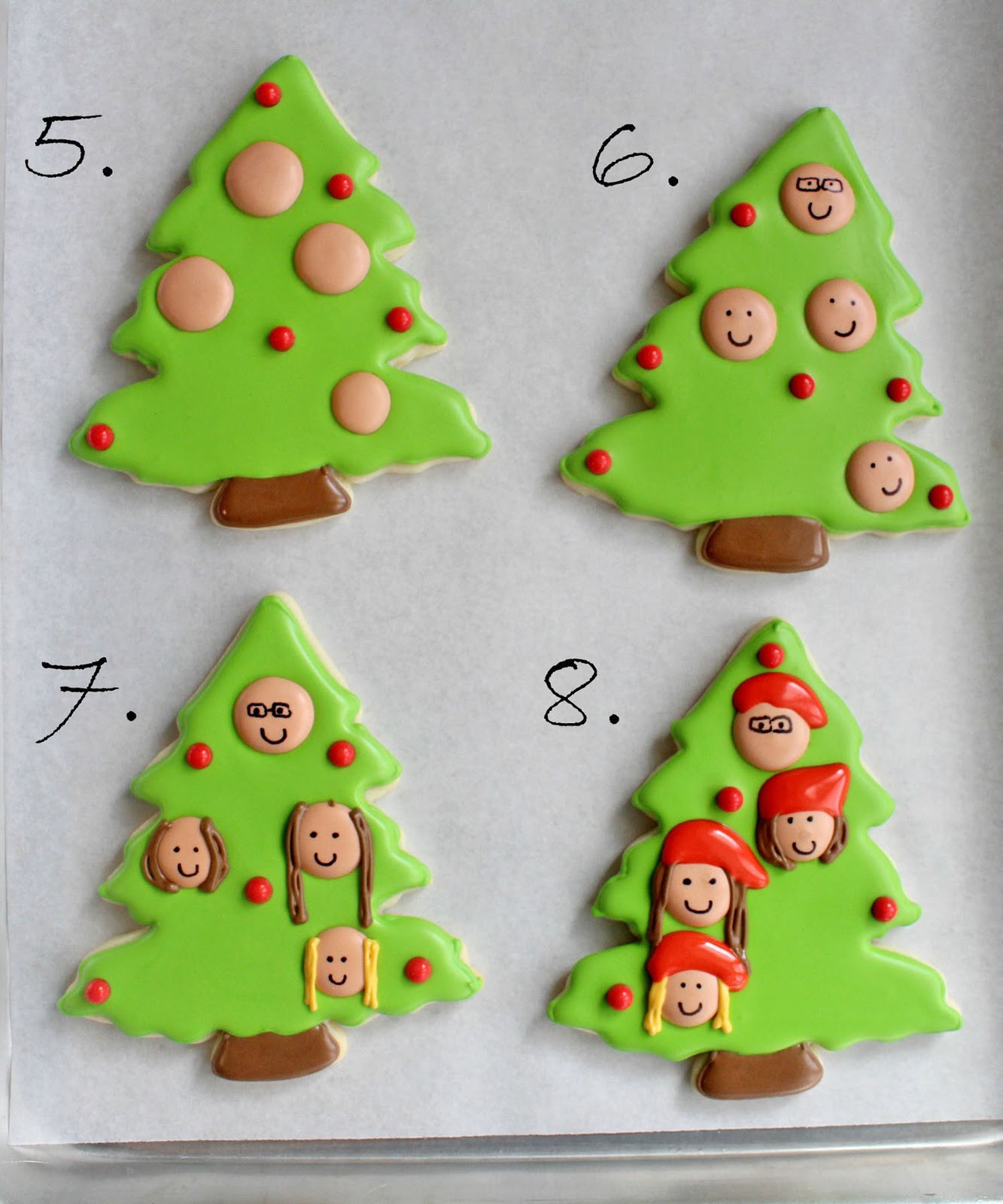 Christmas Tree Cookies
 Christmas Family Tree Cookies with printable toppers