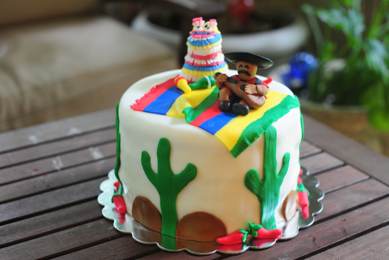 Cinco De Mayo Birthday Cake
 Leafy Tree Tops Cinco de Mayo cake