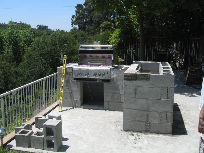 Cinder Block Outdoor Kitchen
 Outdoor Kitchens Steel Studs or Concrete Blocks