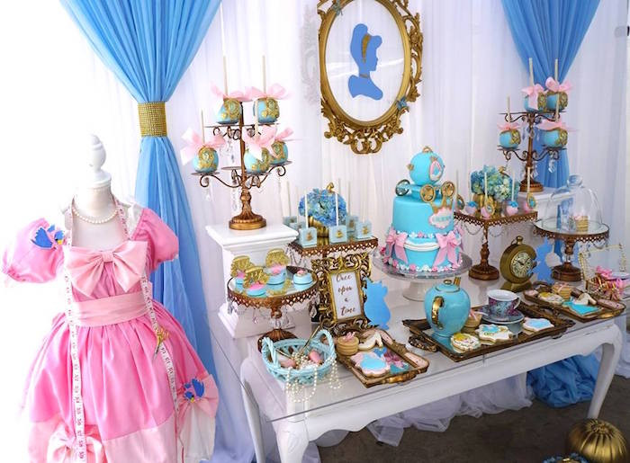 Cinderella Birthday Decorations
 Kara s Party Ideas Fairy Godmother Cinderella Birthday