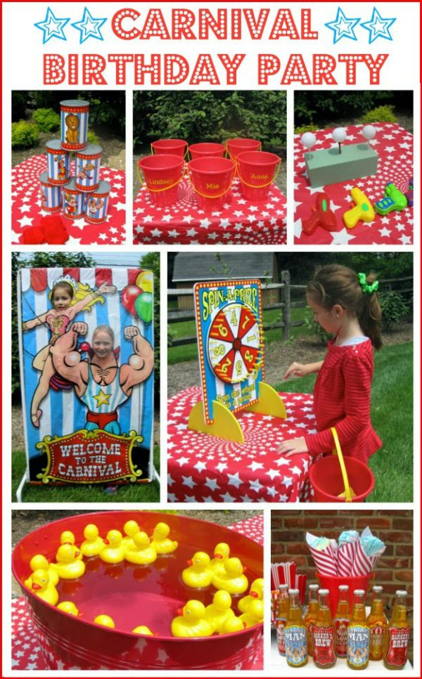 Circus Birthday Party Decorations
 A Carnival Circus Themed Birthday Party
