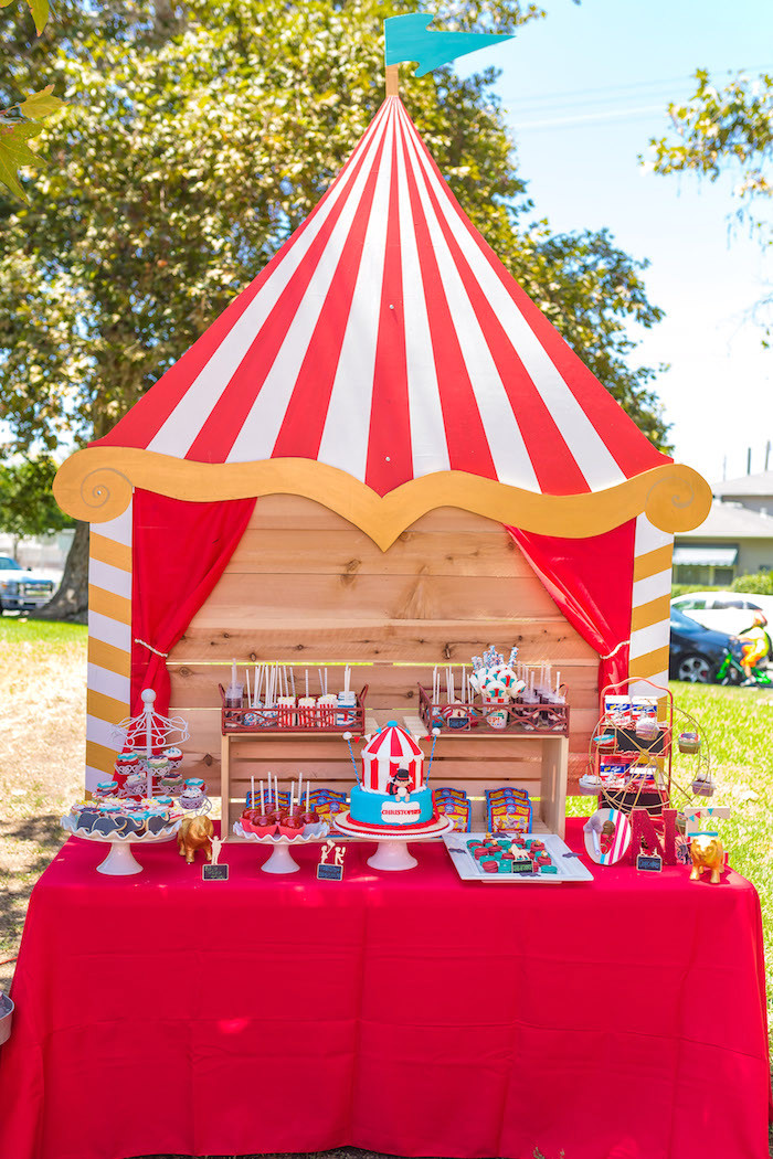 Circus Themed Birthday Party Ideas
 Kara s Party Ideas Circus Big Top Birthday Party