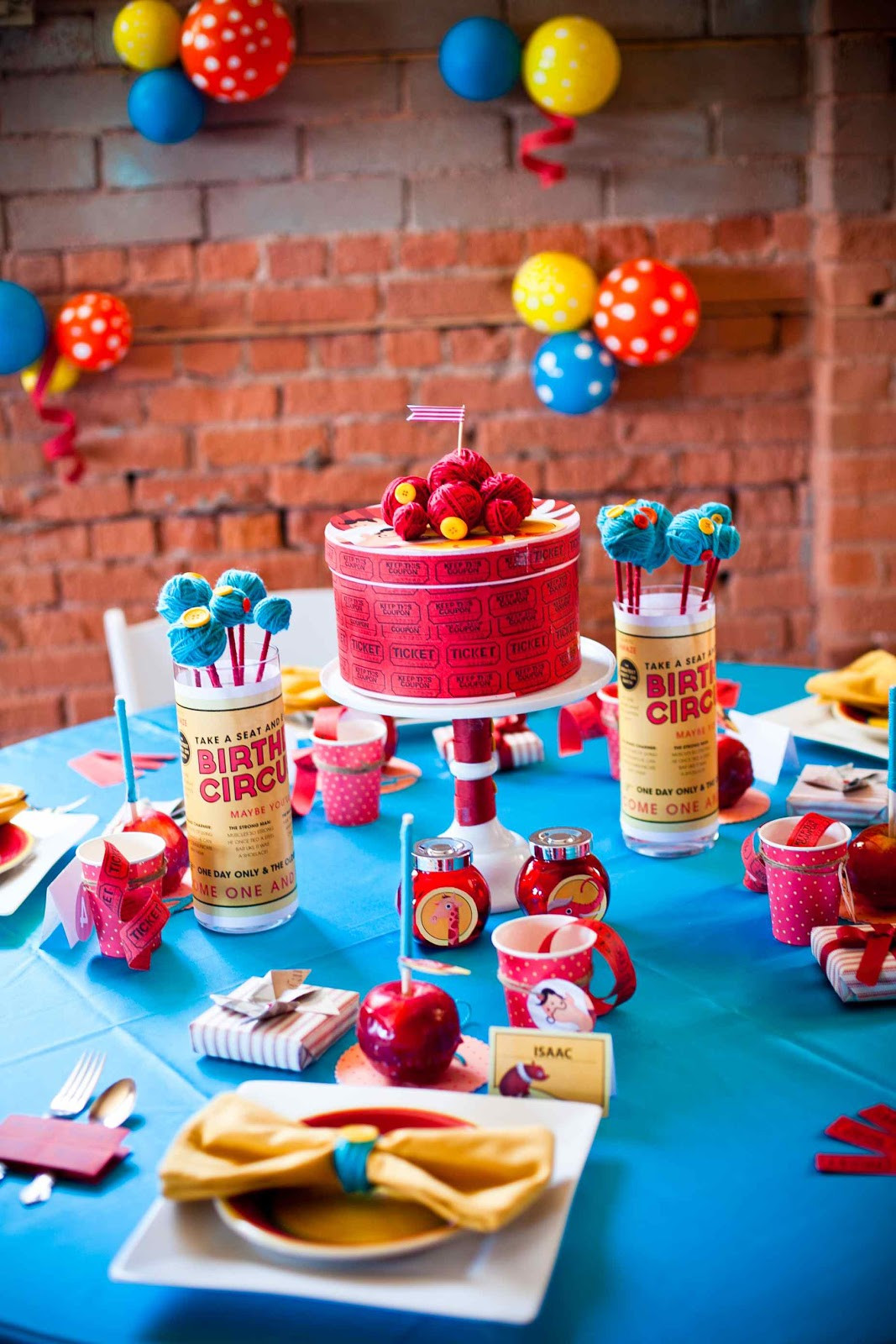 Circus Themed Birthday Party Ideas
 Canadian Hostess Blog Classic Circus Tablescape for $20