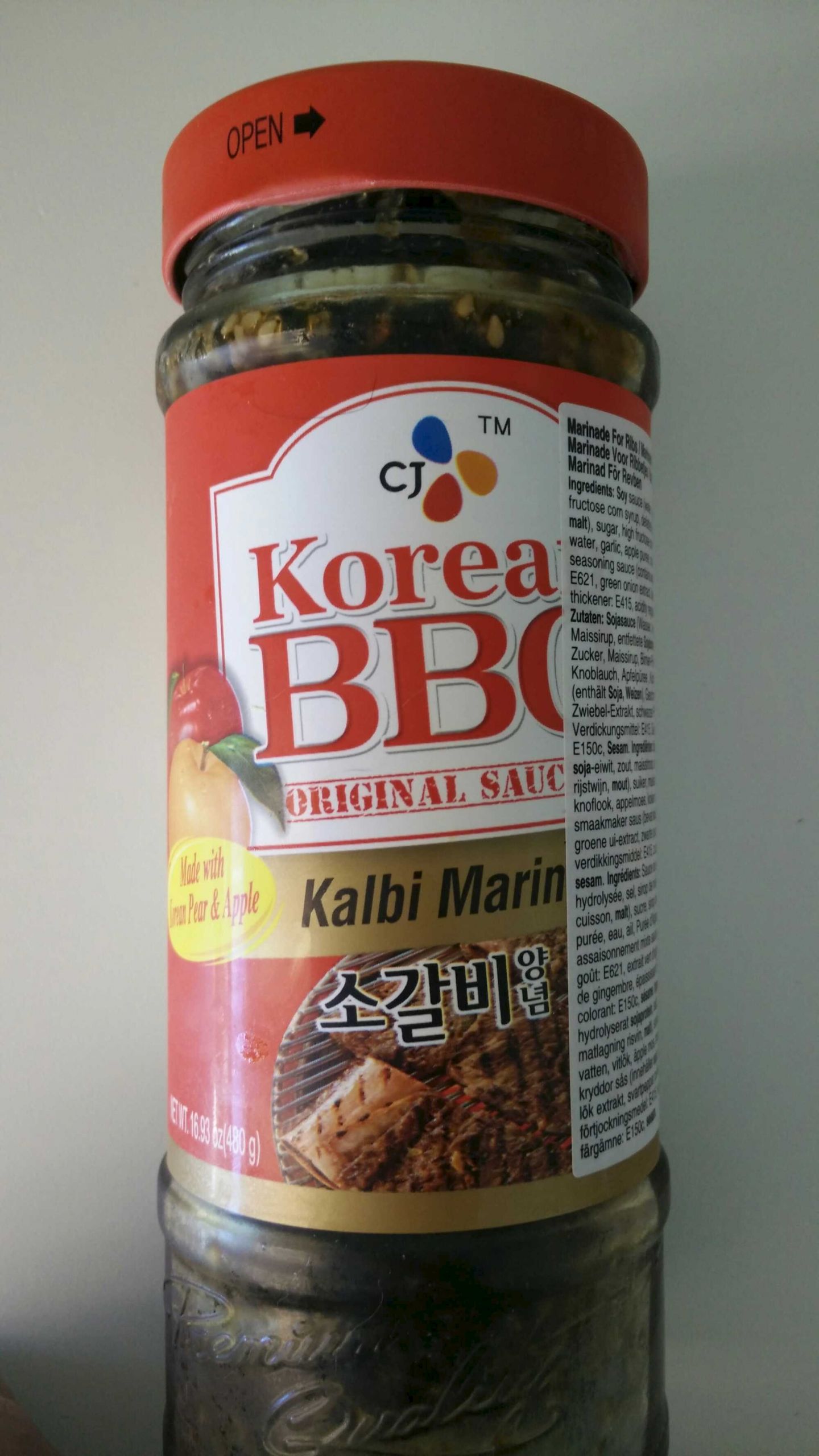 Cj Korean Bbq Sauce
 Korean BBQ Original Sauce Kalbi Marinade CJ 480 g