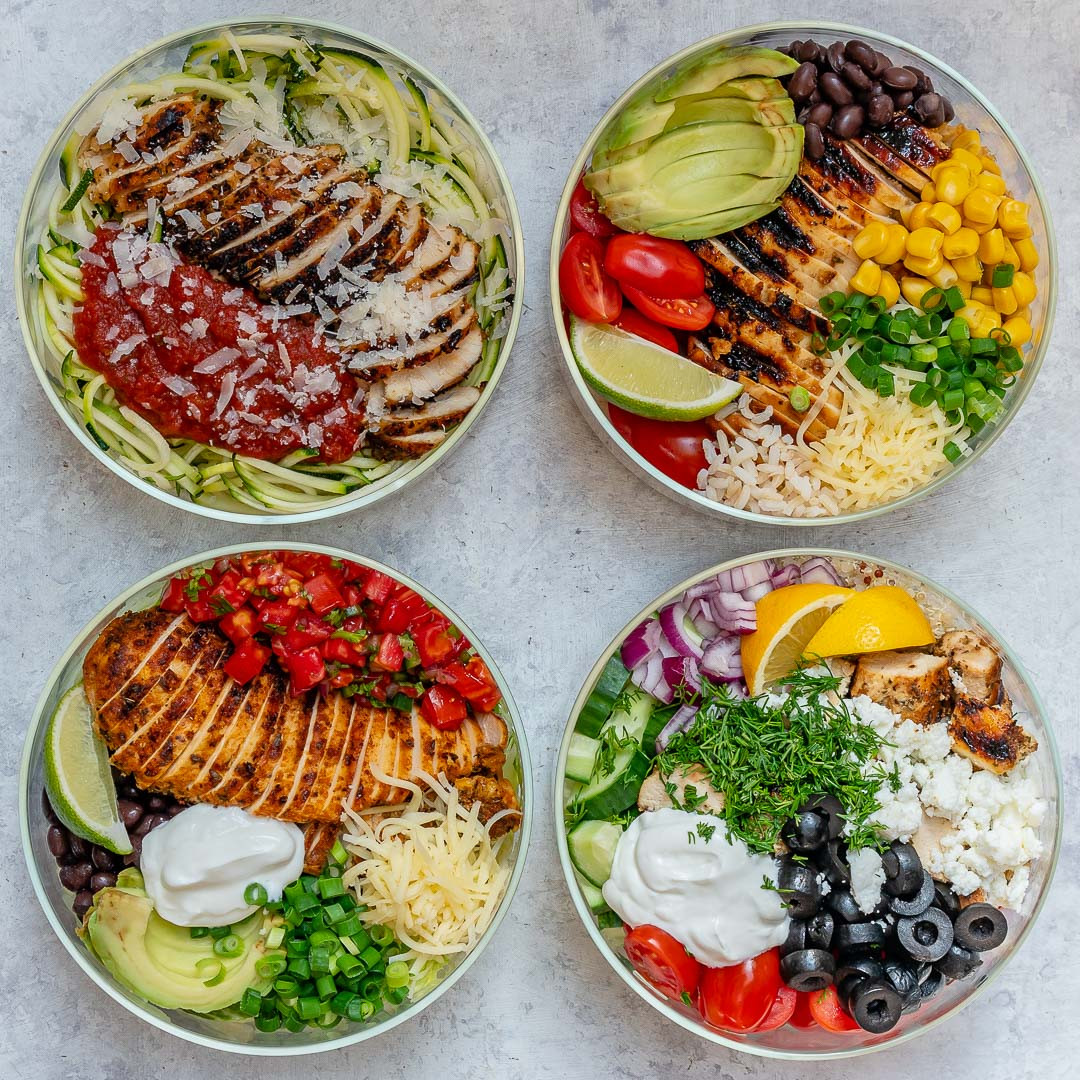 Clean Eating Chicken
 Grilled Chicken Meal Prep Bowls 4 Creative Ways for Clean