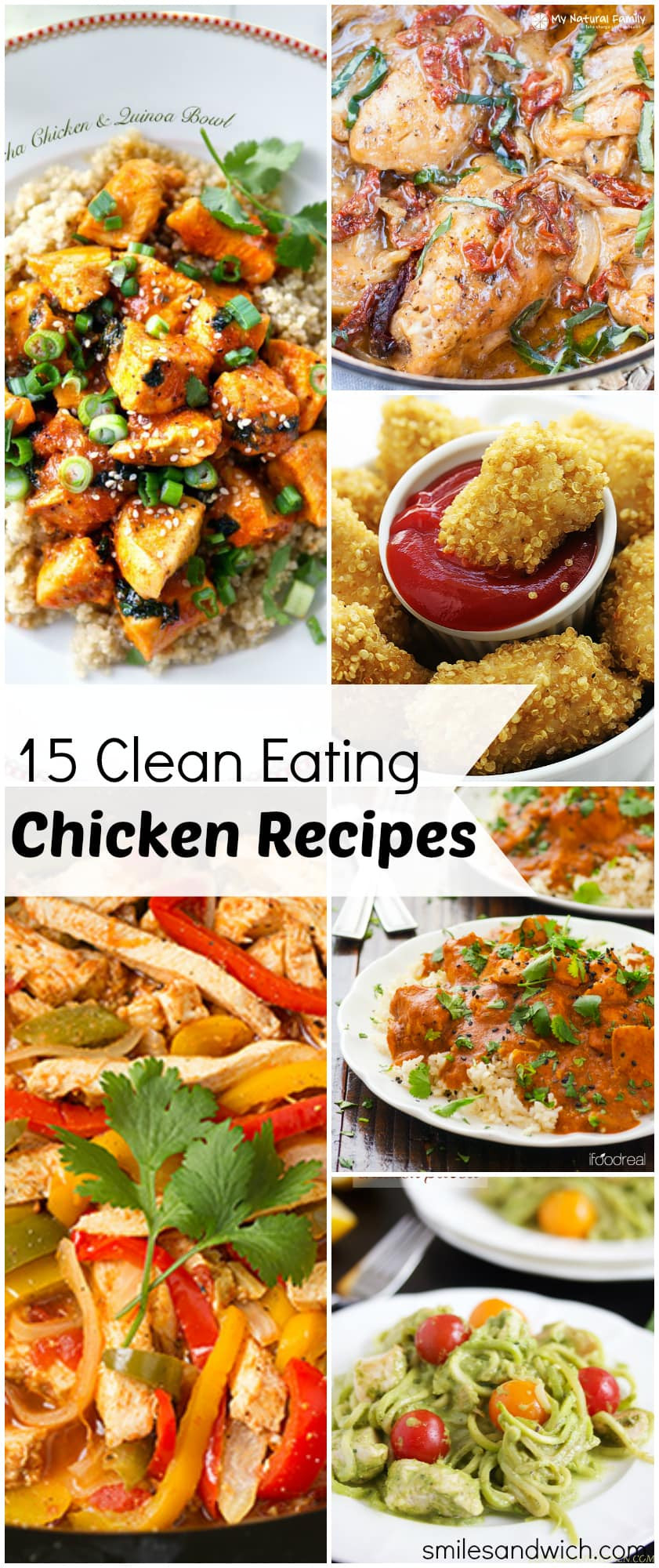 Clean Eating Chicken
 15 Clean Eating Chicken Recipes Smile Sandwich