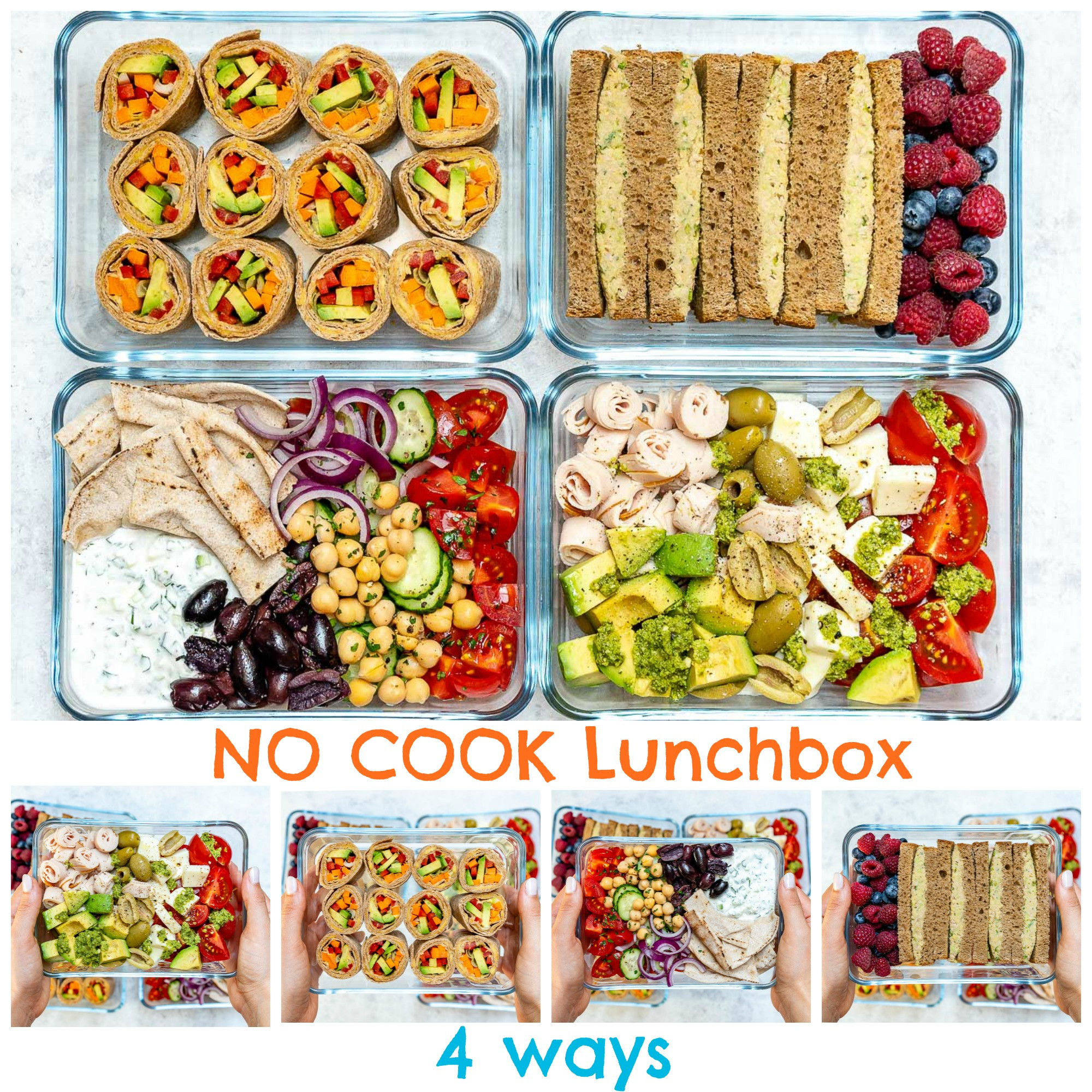 Clean Eating Lunch
 No Cook Clean Eating Lunch Boxes 4 Creative Ways