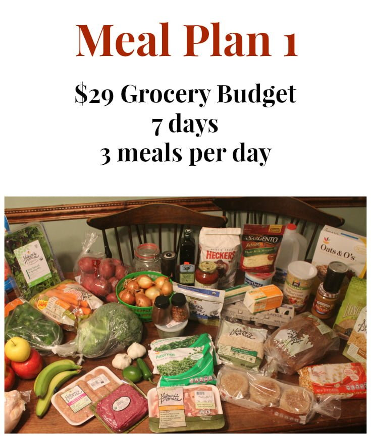 Clean Eating Meal Plans On A Budget
 $29 Grocery Bud Challenge Meal Plan 1 Real The