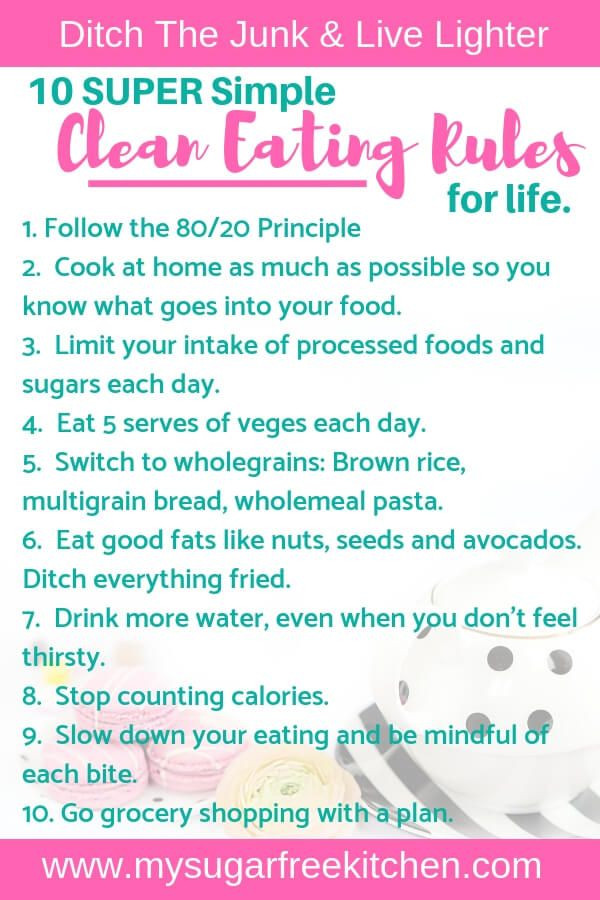 Clean Eating Rules
 10 Simple Clean Eating Rules for Guaranteed Success