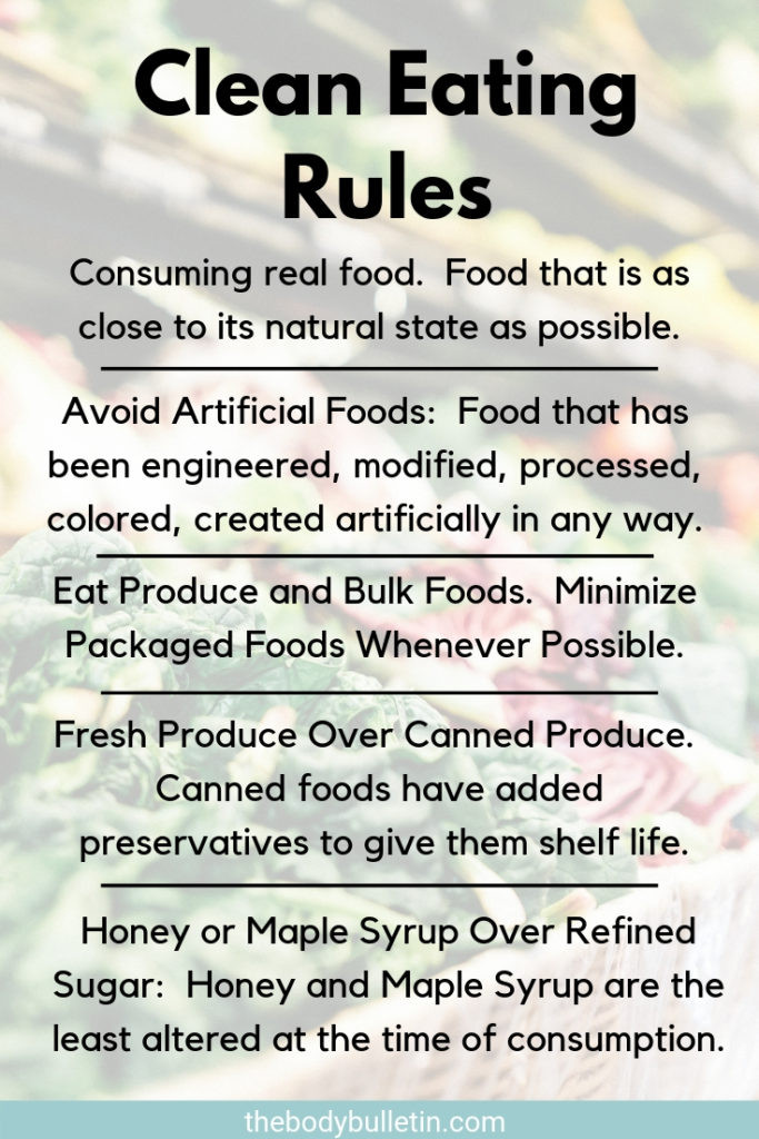 Clean Eating Rules
 5 Simple Clean Eating Rules To Follow • The Body Bulletin