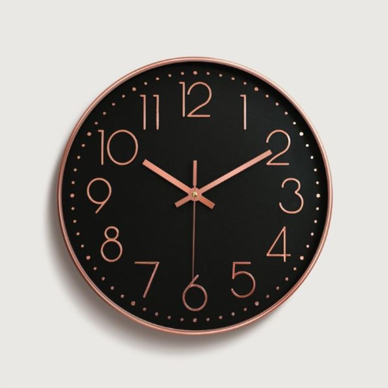 Clock For Kids Room
 2019 12 Inch Rose Gold Wall Clock Digital Scale Quartz