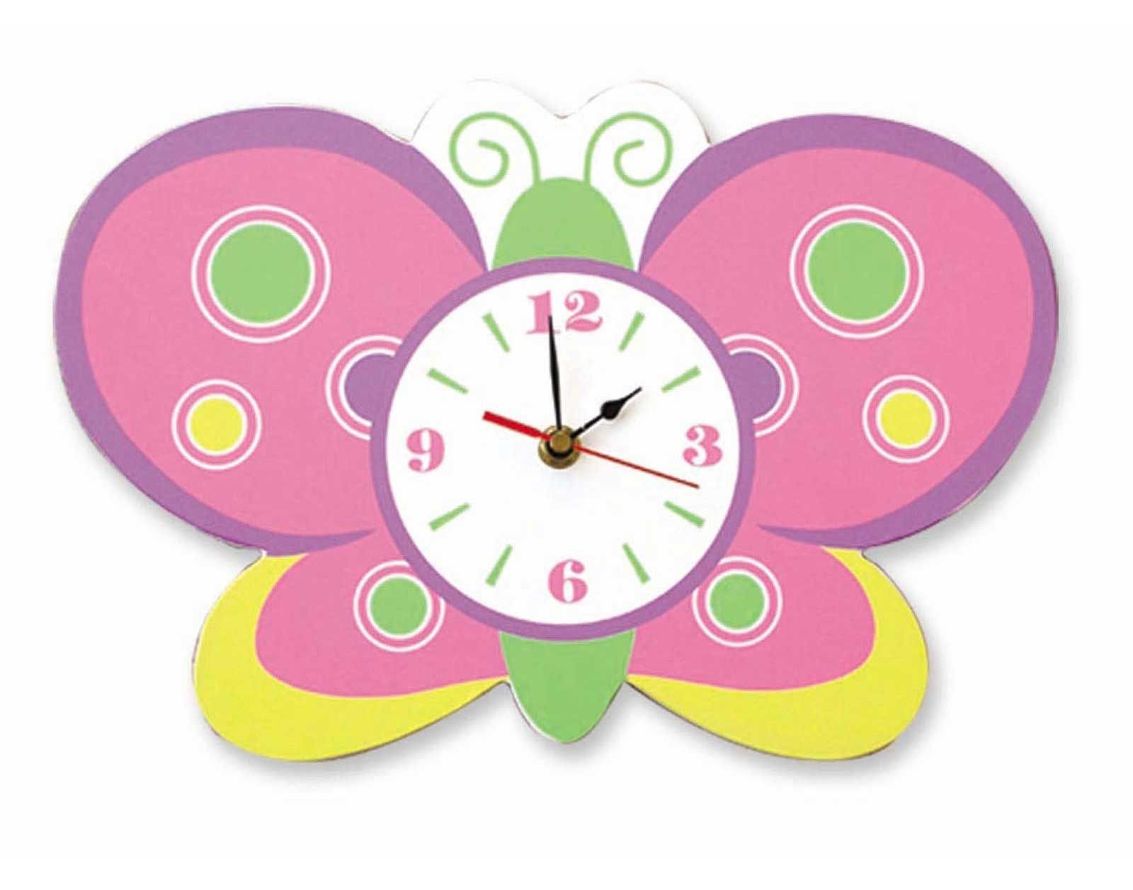 Clock For Kids Room
 kids room butterflies Kids Butterfly Wall Clocks