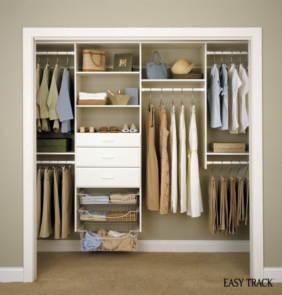 Closet Organization DIY
 Giveaway Win an Easy Track DIY Closet Organization System