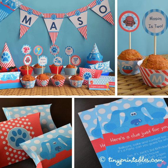 Clue Birthday Party
 Items similar to Blues Clues Birthday Party Printables