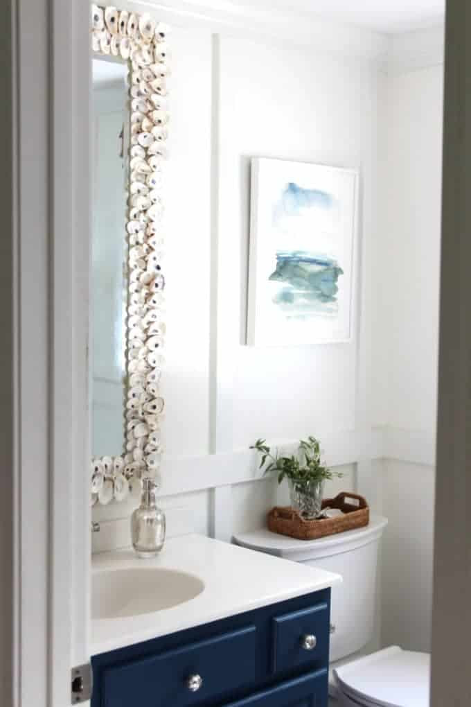 Coastal Bathroom Mirrors
 How To Make An Oyster Shell Mirror Shine Your Light