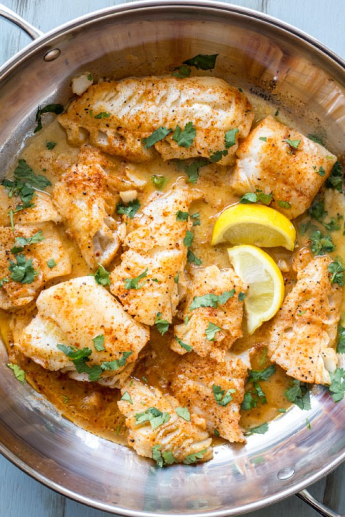 Cod Fish Fillet Recipes
 Buttered Cod in Skillet VIDEO Valentina s Corner